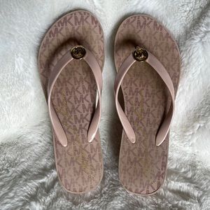 Used Michael Kors platform flip flops
